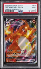 2020 POKEMON SWORD & SHIELD DARKNESS ABLAZE #020 FULL ART/CHARIZARD VMAX PSA 9