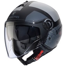 Caberg Riviera V4 X Jethelm Alpha Matt-Schwarz/Anthrazit-Grau Motorradhelm Helm