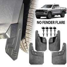 4* For Chevrolet Colorado 2023~2026 Splash Guards Mudguards Mud Flaps Front Rear