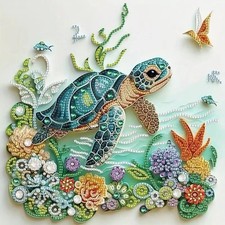 Special Shape Sea Turtle Diamond Art Kit - Perfect for Stress Relief Decor