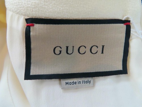 NWT GUCCI Ivory Double G Chain Logo Dress Size S - Picture 2 of 12