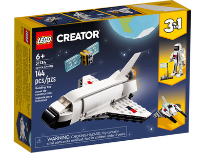 LEGO 31134 Creator 3in1 Spaceshuttle Spielzeug zum Astronauten zum Raumschiff
