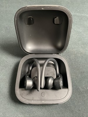 Beats by Dr. Dre PowerBeats Pro A2454 Wireless Bluetooth Earbuds Black VG Tested