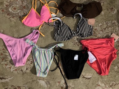 NWT wholesale Lot Bathing suit bikini 8 Items Target Wild Fable Shade & Shore