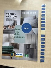 Edeka Marktkauf diska 100 Schiesser Treuepunkte ungeklebt