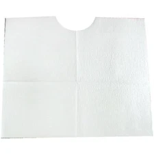 Contour Neck Bibs 17" x 18" 2 Ply Paper Poly Case 500 Dental Exam