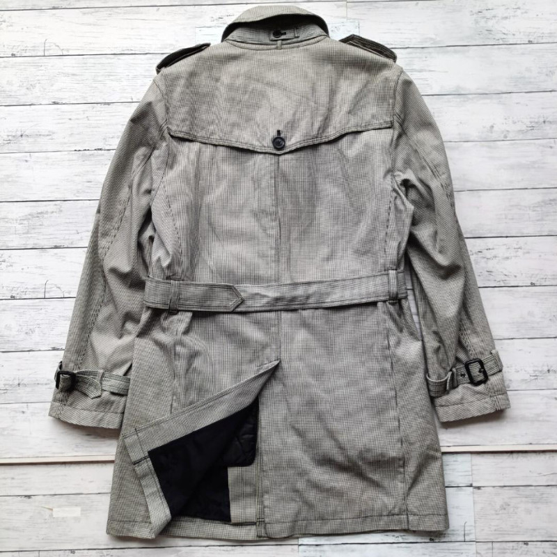 Burberry Black Label Houndstooth Pattern Balmacaa… - image 5