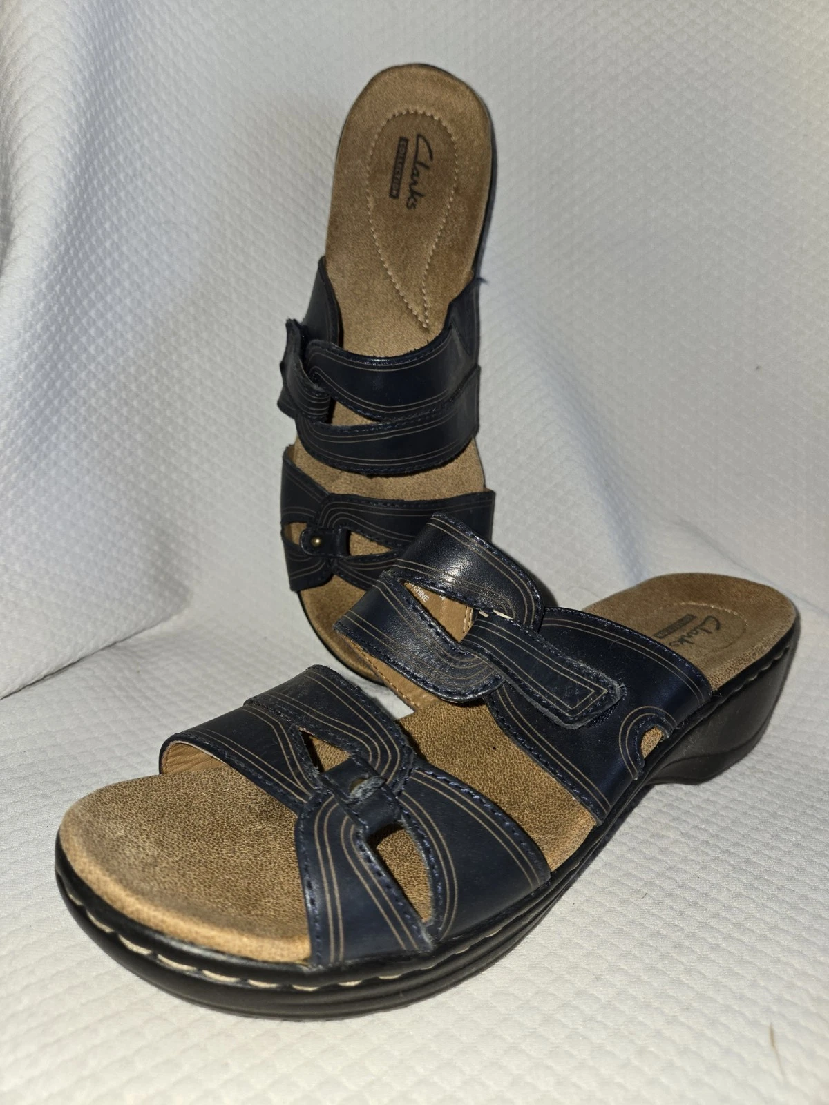 Sandali casual Clarks Collection donna Hayla Canyon Slides pelle taglia 8 5 M