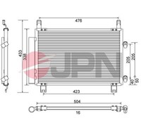 JPN Kondensator Klimaanlage 60C9133-JPN FüR Toyota Yaris GPL KSP90_ VVT KSP90R 8