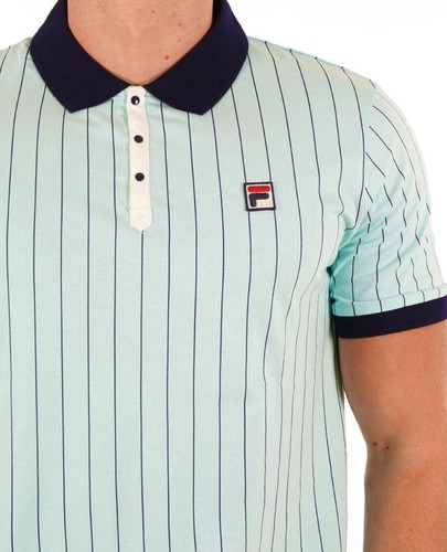 FILA Men's Polo BB1 Classic Vintage Collared Shirt Short Sleeve Stripe Top S-4XL - Picture 26 of 35
