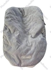  JJ Cole Bundle Me Car Seat Stroller Blanket Cover Light Gray  Cream Color 