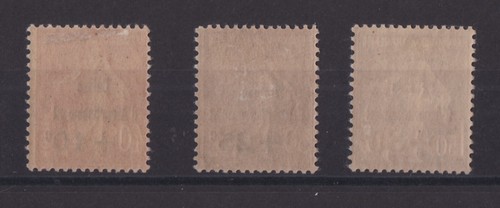 FRANCE SERIE COMPLETE DE 3 TIMBRES NEUF* N° 266 à 268 Cote: 150€ - Imagen 2 de 2