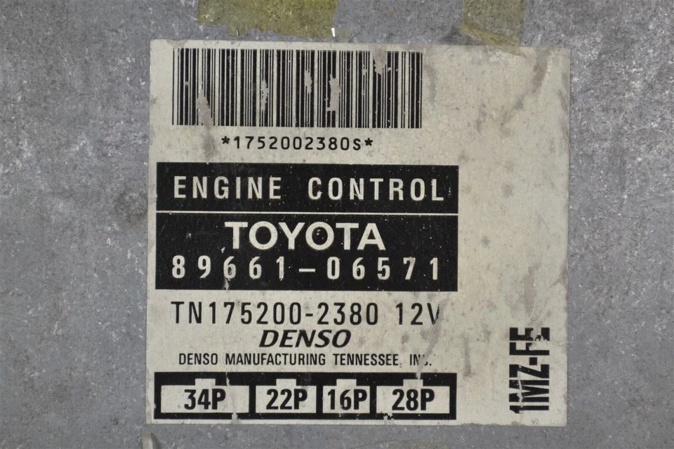 8966106571 Toyota Camry 1998 Engine Control Unit ECU Module OEM 9H4 756 B4 - Image 2 of 4