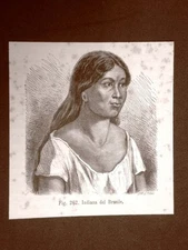 In America in 1883 Indian Woman of Brazilian Indians