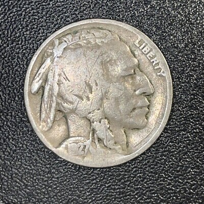 1927 P Buffalo Nickel Indian Head AS SHOWN Free Shipping /Lot B159