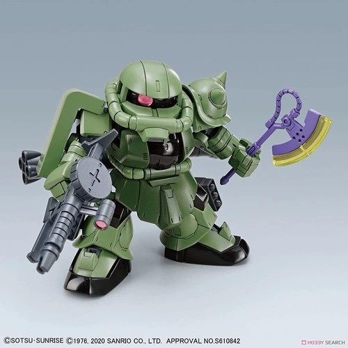 Bandai SD Hello Kitty grün Zaku II Silhouette Gunpla UK-Verkäufer - Bild 5 von 9
