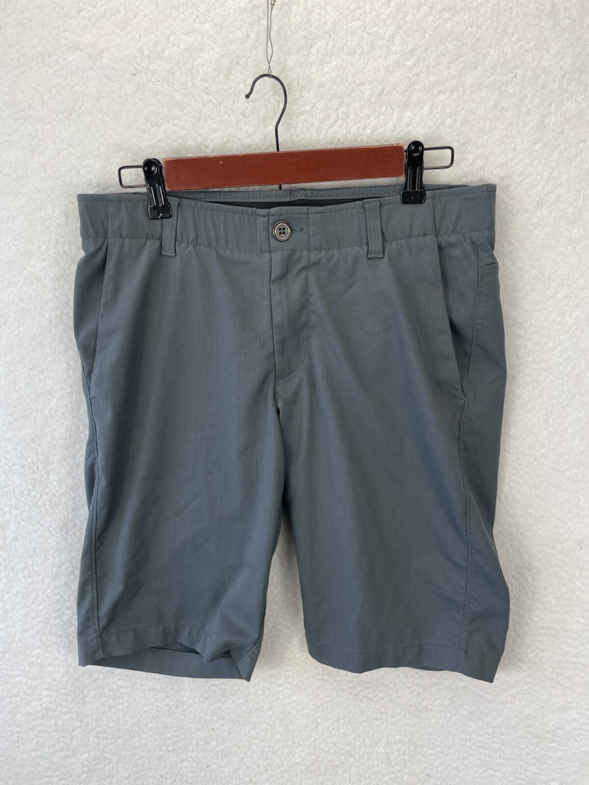 Under Armour Golf Shorts Men’s 32 Blue HeatGear Performance Flat Front Stretch