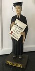 Large VINTAGE Teachers Scotch 1930s 40s era Whisky Schoolmaster pub Figure Grad — photo 1