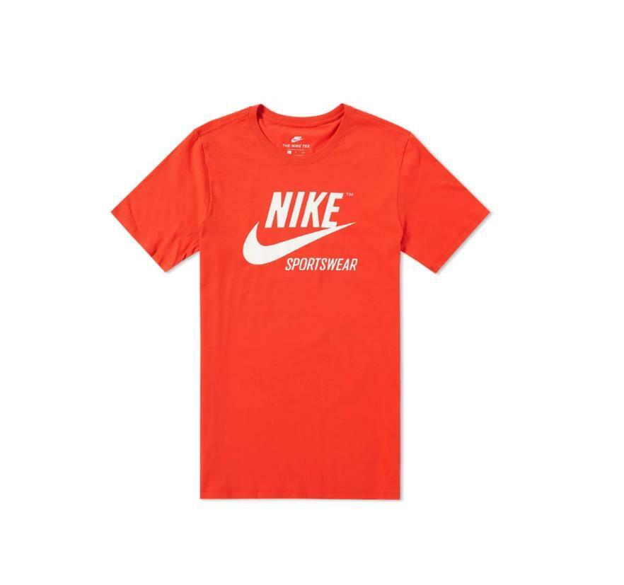 Nike Sportswear 40% price OFF Cheap Sale Archive Crew Logo University T-Shirt Red Men#03