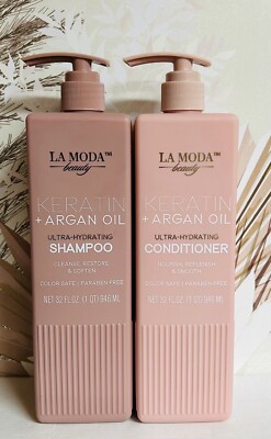 La Moda Beauty ~ Keratin & Argan Oil Ultra-Hydrating Shampoo