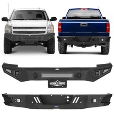 Frontrear Bumpers W Led Lights Fit 07-13 Chevrolet Silverado 1500 Accessories