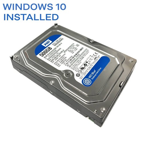 HDD 3.5" 500GB SATA II Internal Hard Drive With Windows 10 Pro Legacy Installed