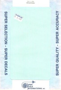 1:64 PS-1 White Pen Pin Stripes Super Scale SuperScale Decals