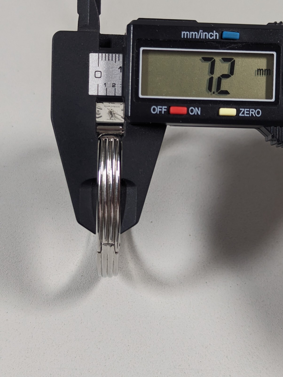 Eurotech Silver Tone Dial Rectangle Case Hinge Br… - image 4