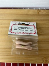Dolls 1 5/8" Porcelain Doll Hands NOS New Crafts Doll Making FIBRE CRAFT