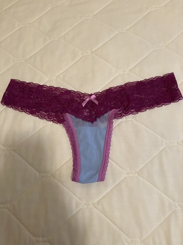 NEW Cup Cake Panty by Affinitas Thong Panties One Size Nylon Lace Sissy Silky - Picture 2 of 23