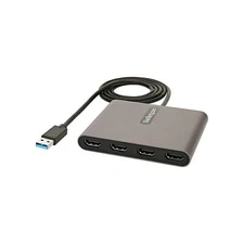 StarTech.com USB 3.0 to 4x HDMI Adapter - External Video & Graphics Card - US...