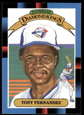1988 Donruss Diamond Kings #12a Tony Fernandez Toronto Blue Jays Baseball Card