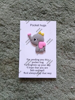 kleine Taschenumarmung Elefant Spielmarke Andenken Geschenk 