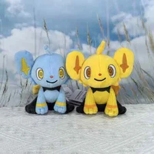 2X Shiny Shinx Cat 5" Plush Toy Scarlet Violet Doll Sword Shield Stuffed Animal