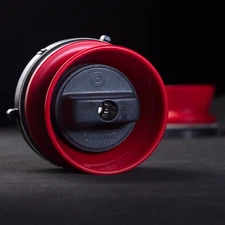 1 Pair STUDEVOX Red Universal NAB Hub Adapters For Reel To Reel Tape Recorders