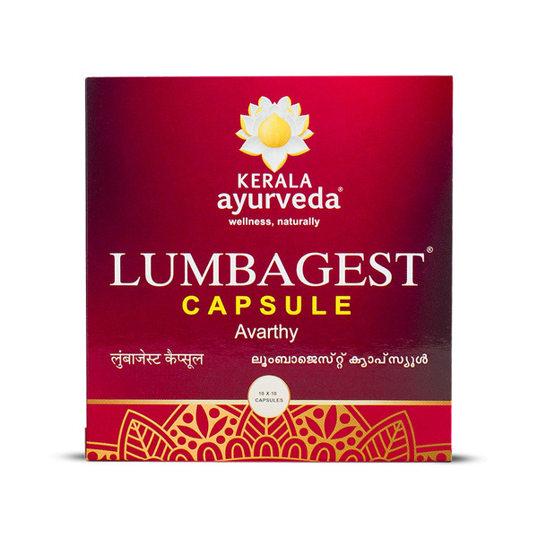 Cápsula Kerala Ayurveda Lumbagest l para dolor de espalda