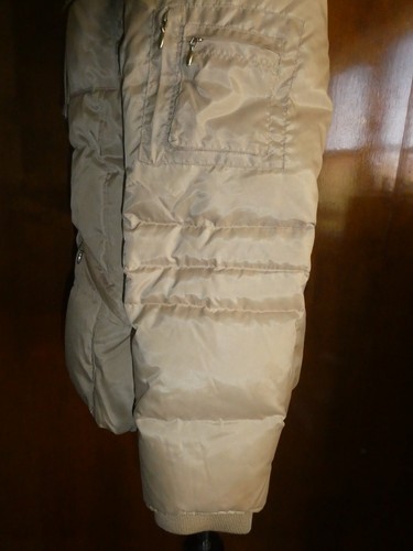 Jennifer Lopez junior girl's puffer zippered jacket coat beige size large - Picture 14 of 22
