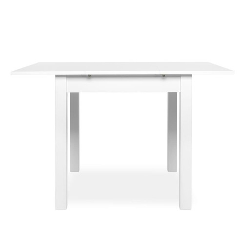 COBURG WHITE EXTENDING DINING TABLE - L 80 - 120cm - Picture 6 of 7
