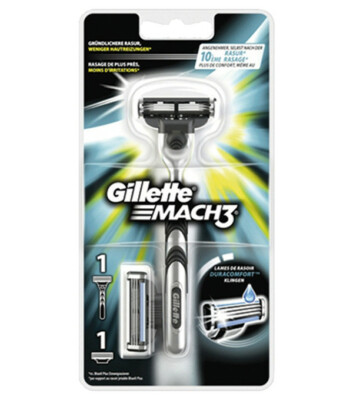 Gillette Mach 3 Rasierer inkl. 2 Klingen