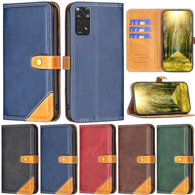 Retro Wallet Flip Cover Case For Xiaomi Redmi Note 11s 4G Note 10s 9C 10C 10A A2