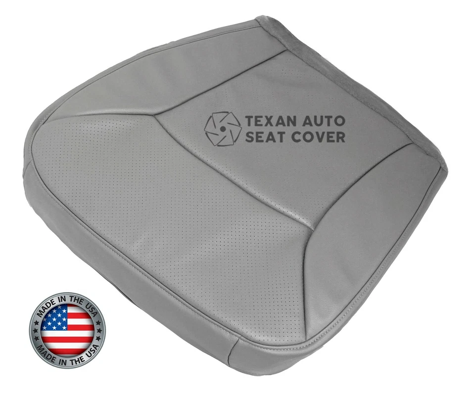 2000 福特 E150 E250 E350 Econoline Van Driver 底部穿孔座椅套灰色 — 第 3/4 张图片