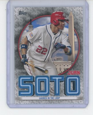 2021 Topps Series 2 Juan Soto 70th Lauded In The Loop #jsh-6 7/70