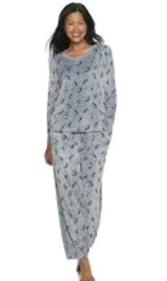 Croft & Barrow Warm Owl Pajama Set Medium 