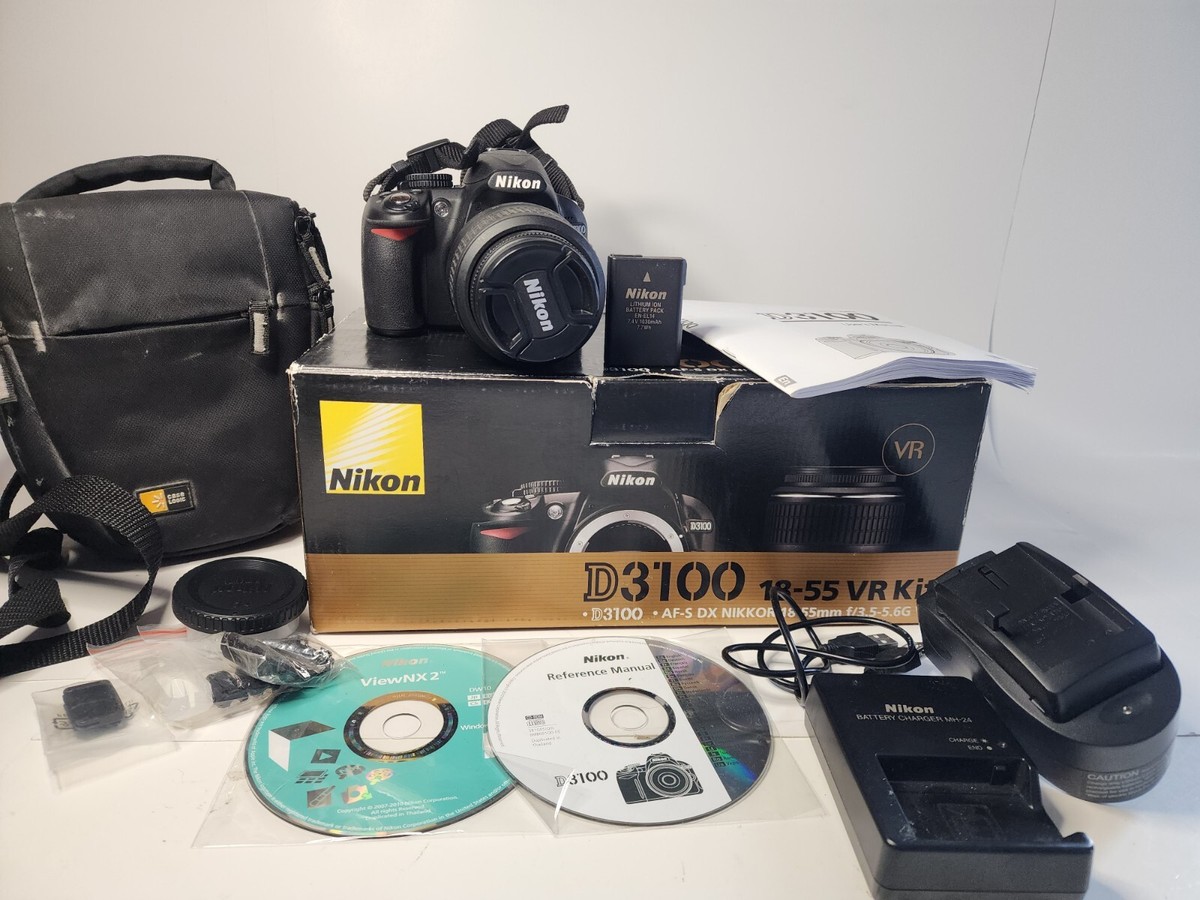 Nikon D3100 14.2MP Digital SLR Camera - Black (Kit w/ AF-S DX VR