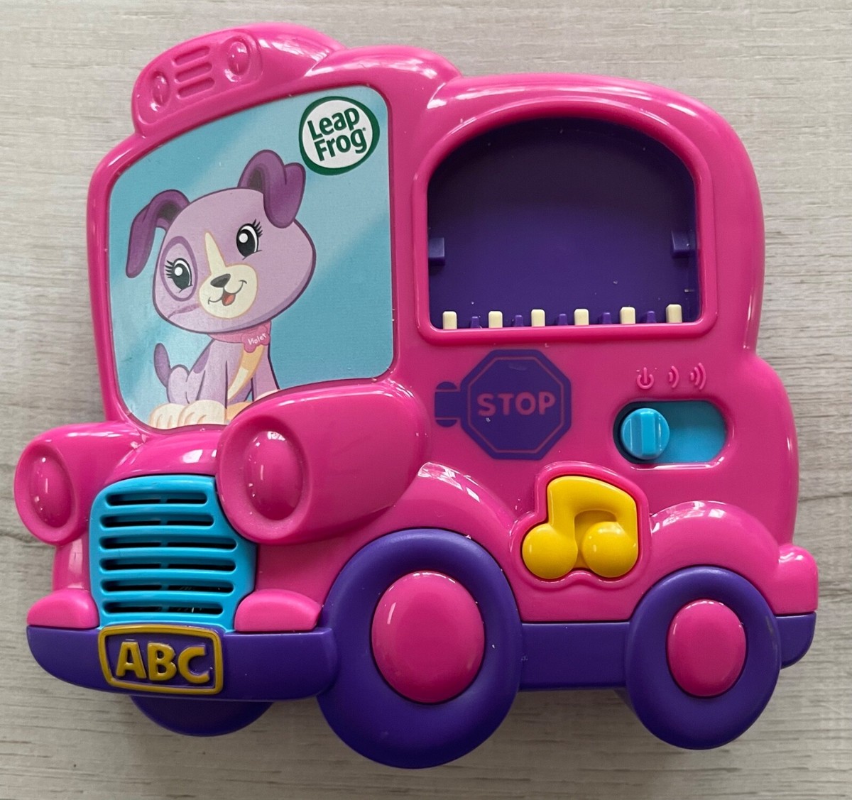 Leap Frog Fridge Phonics Pink School Bus Base for Small 1 3/4 inch