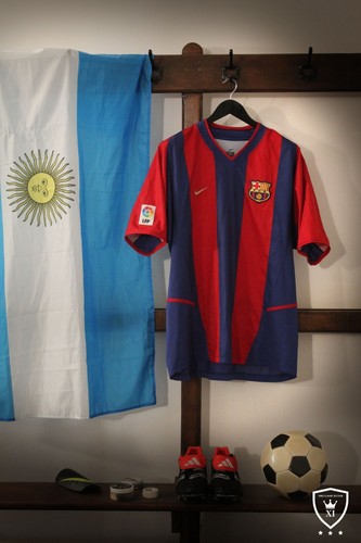Barcelona Home Shirt 2002/03 RIQUELME #10 (XL) - Picture 2 of 8