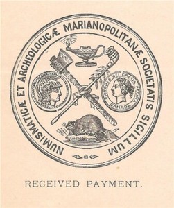 Premium Letterhead D. English & Co., Canadian Numismatic Journal, 1886