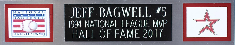 Jersey Jeff Bagwell Autografiado y Enmarcado Arco Iris Astros Auto Tristar Certificado de Autenticidad Foto 3 de 4