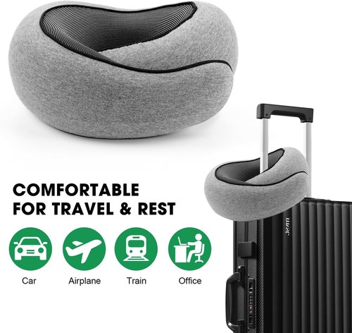 Memory Foam Travel Pillow U Shaped Neck Support Soft Head Rest Plane Car Cushion - Picture 10 of 14