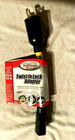 TWIST TO LOCK 9 INCH ADAPTER pro power 12 guage  5/15 TO L5/20 NEW